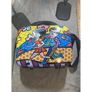 SPRING LOVE Heys USA Luggage Britto Hard Side Beauty Case, Multi-Colored, RARE
